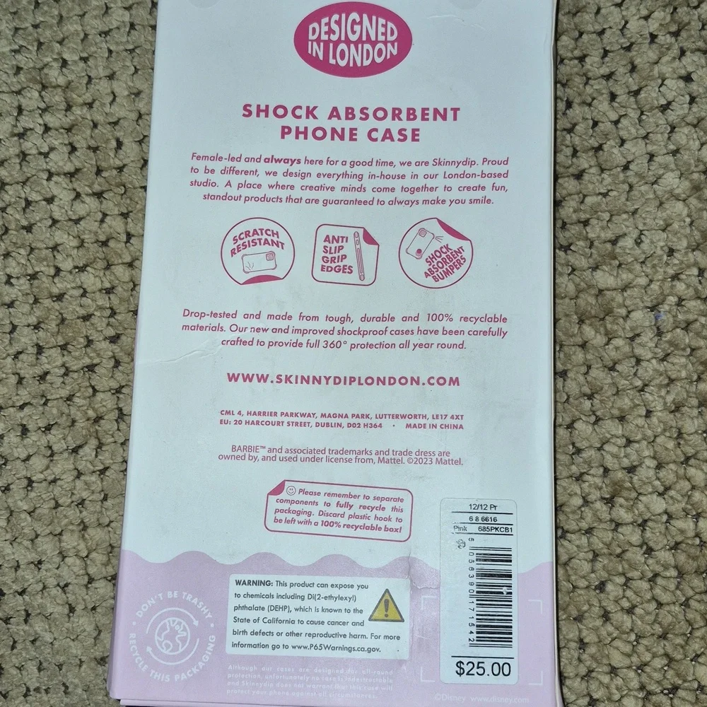 Barbie iPhone 12/12 Pro Case - Pink - Picture 2 of 2